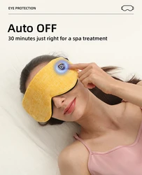 Electric Rechargeable Cordless Heated Eye Mask Portable Graphene Heating Technology Battery Powered Eye Mask