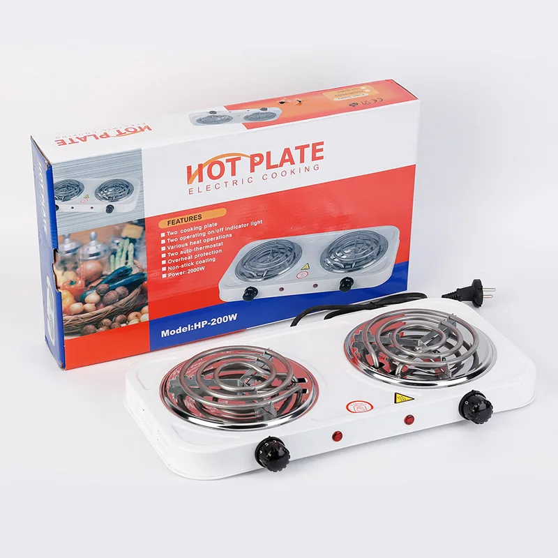 2000w Высокое качество 2 горелки электрическая плита кухонная плита приборы для приготовления пищи (1600226393737)