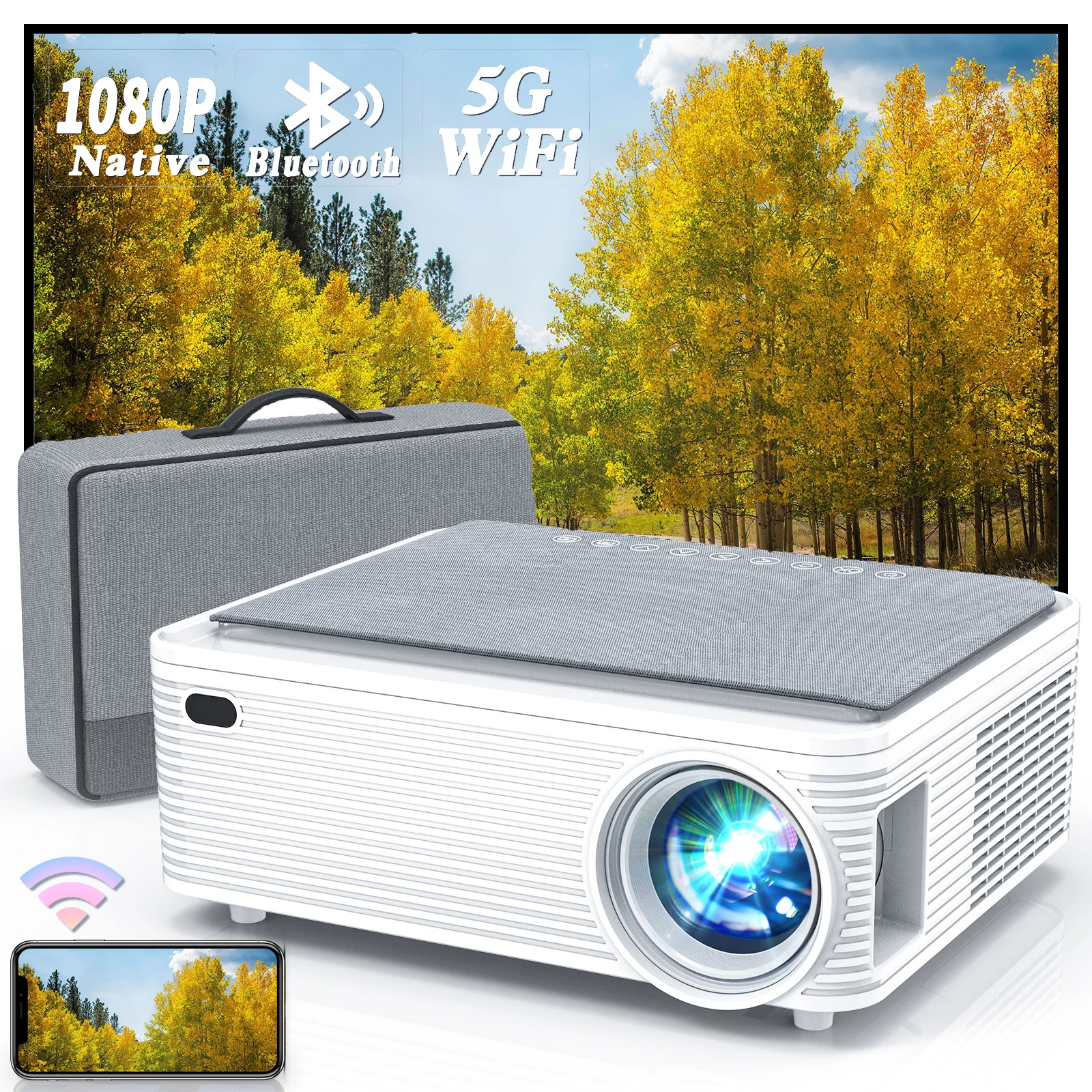 ZAOLIGHTEC X5 factory wholesale 7D Short Throw Bi Led Home Theater Lcd Portable Outside Phone Hologram Projector
