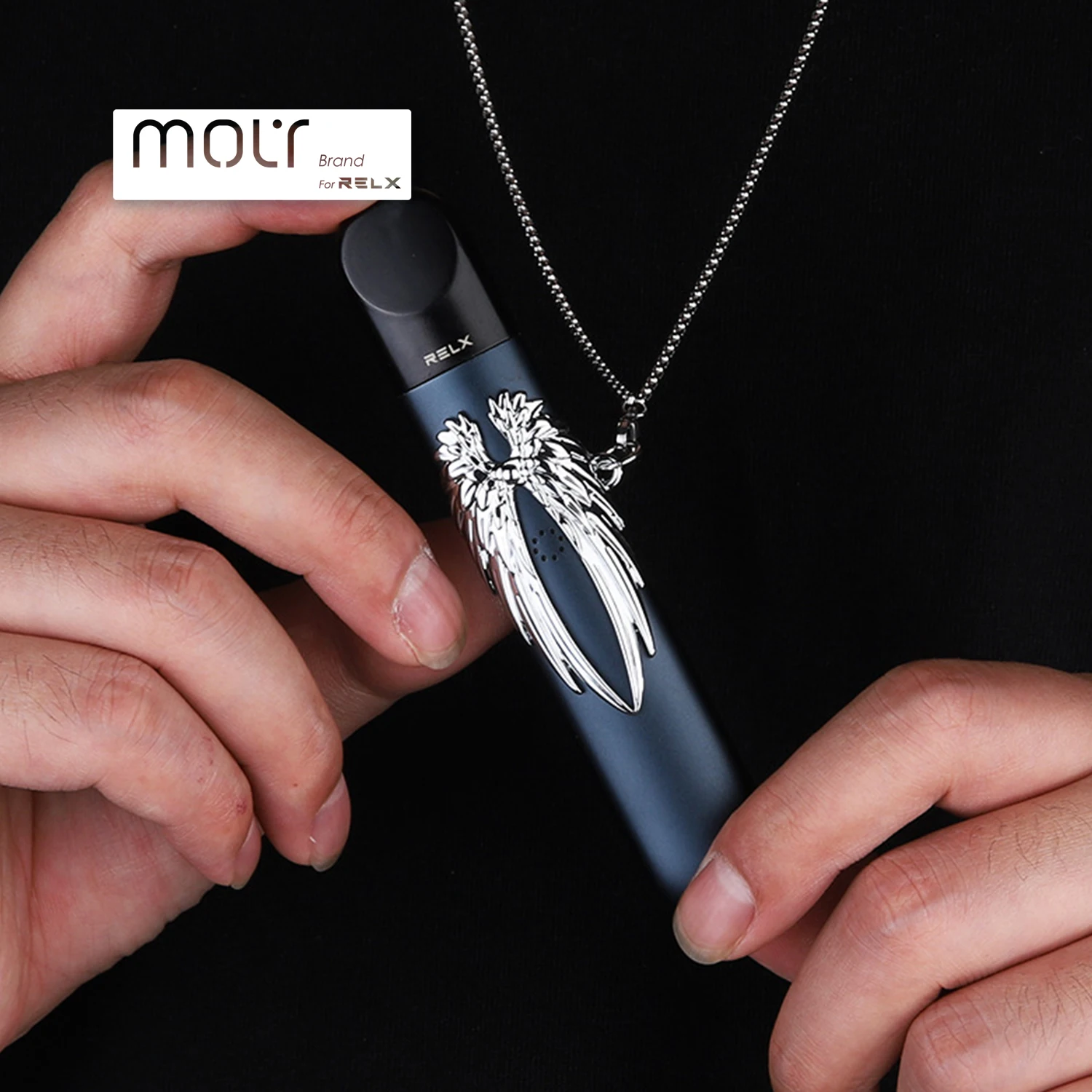  Molyvape 2021 металлический чехол с крыльями ангела реликс шнурок для вейпа поддержка индивидуальных заказов аксессуары Oem Odm