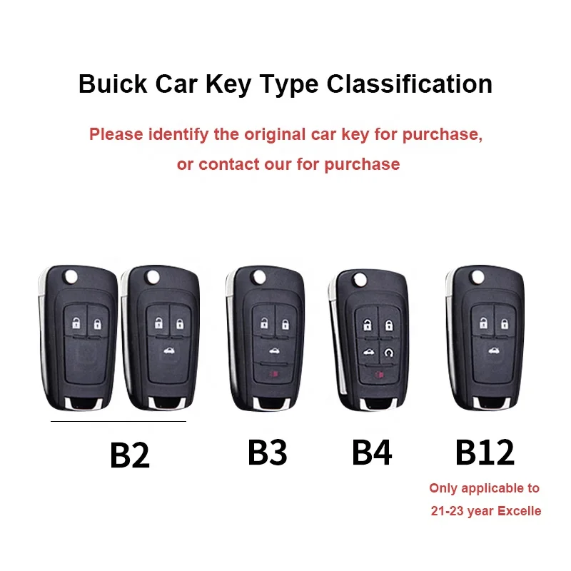 Elegant sublimation tpu leather car key case cover for Buick Verano Velite 6 Excelle gt Excelle gx Envision auto accessories