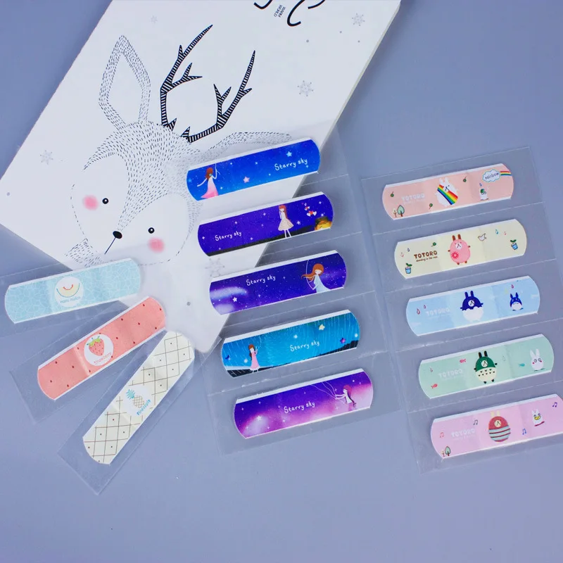 High Absorbency Cartoon Cute Band-aid Adhesive Plaster Wound Hemostasis Sticker Waterproof Breathable Band Aids