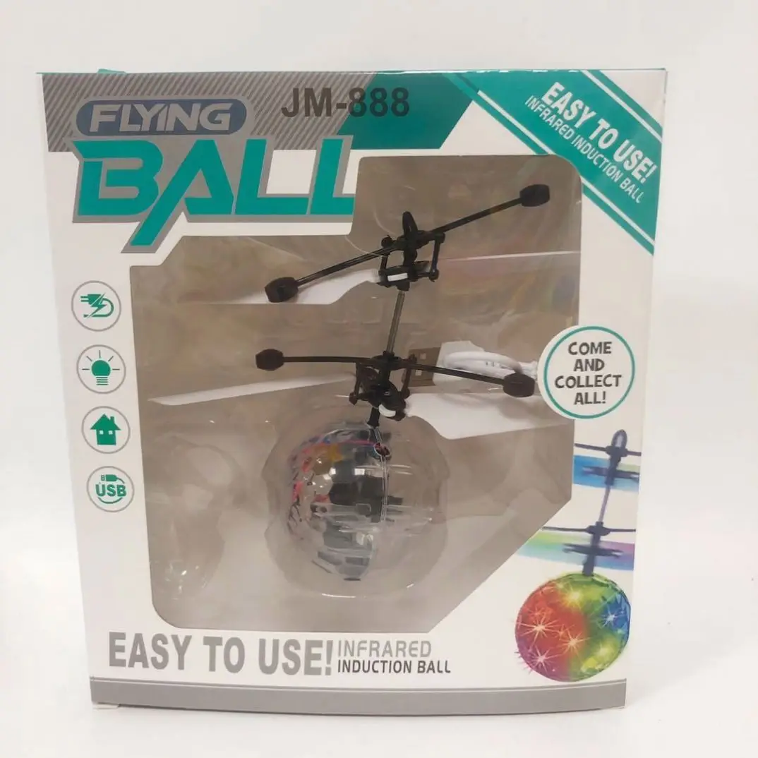 Hot new Flying RC Ball Aircraft Helicopter Led Flashing Light Up Toy Induction Toy Toy Drone For Kids Children