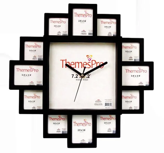 Big size wall clock photo frame picture wall clock with photo