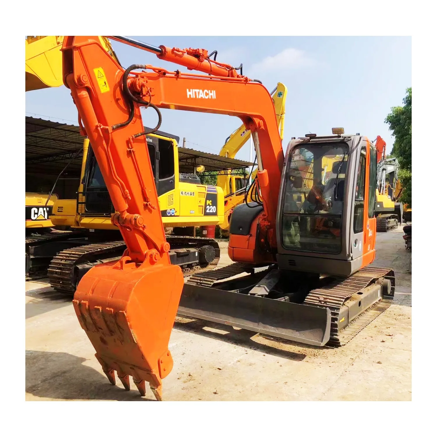 Б/у экскаваторы Hitachi ZX75US Подержанные японские оригинальные гидравлические Гусеничные