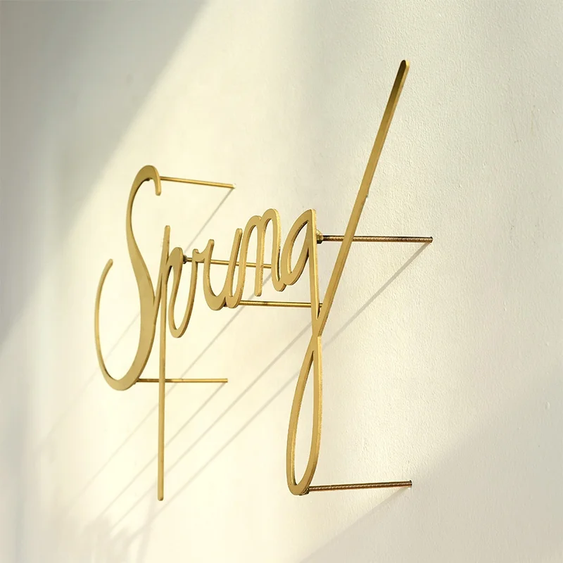 Kexian Custom sign Different Style and Finish Store Logo Signage   Metal Alphabet Letters Logo Business for wall