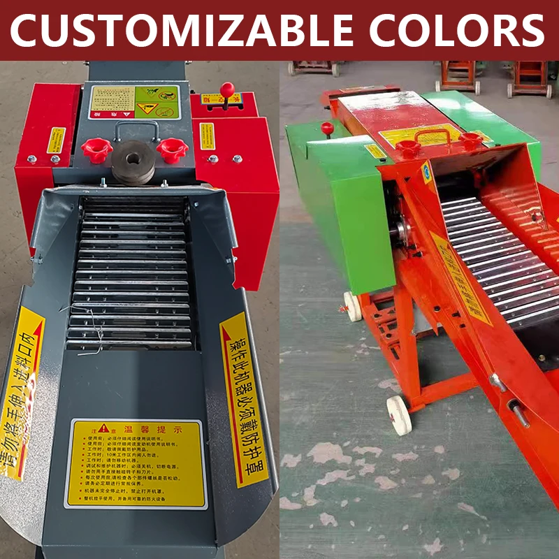 Homemade Picadora De Forraje Pasto Mini Hay Straw Grass Cutting Chopper Grinder Four Blades Chaff Cutter Machine For Animal Feed
