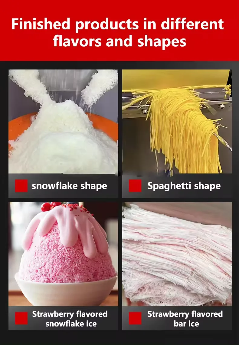 Discount snow noodle ice maker snow shaved ice chip making machine Dessert making machine in china