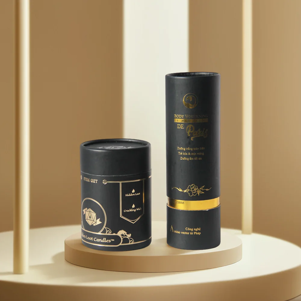 candle jars with lid and boxes packaging cylinder,sample cylinder round packaging tubes paper box, large luxury cylinder box