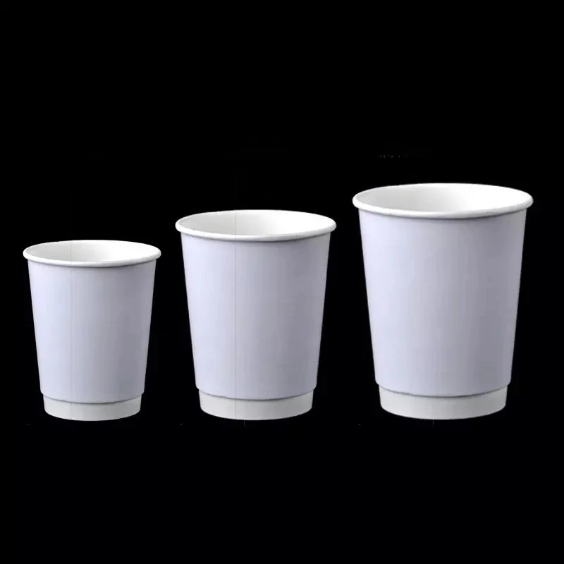 12oz double wall paper cup hot sale disposable customized