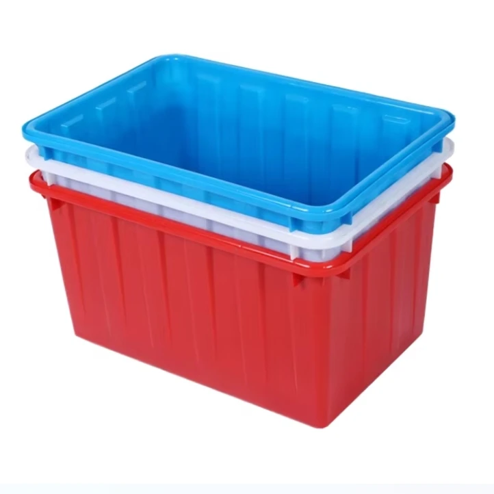 China factory wholesale plastic boxes crates stackable hdpe breeding plastic box