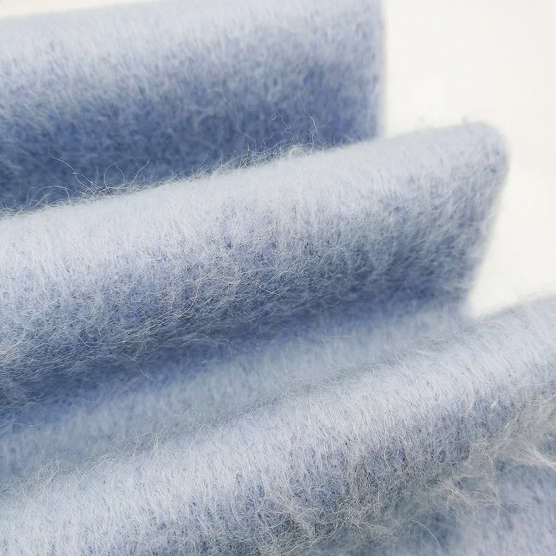 
high quality new collection 2020 Wool Acrylic mohair Fabric Technics Style pure colour for Winter Overcoat Suit garment 