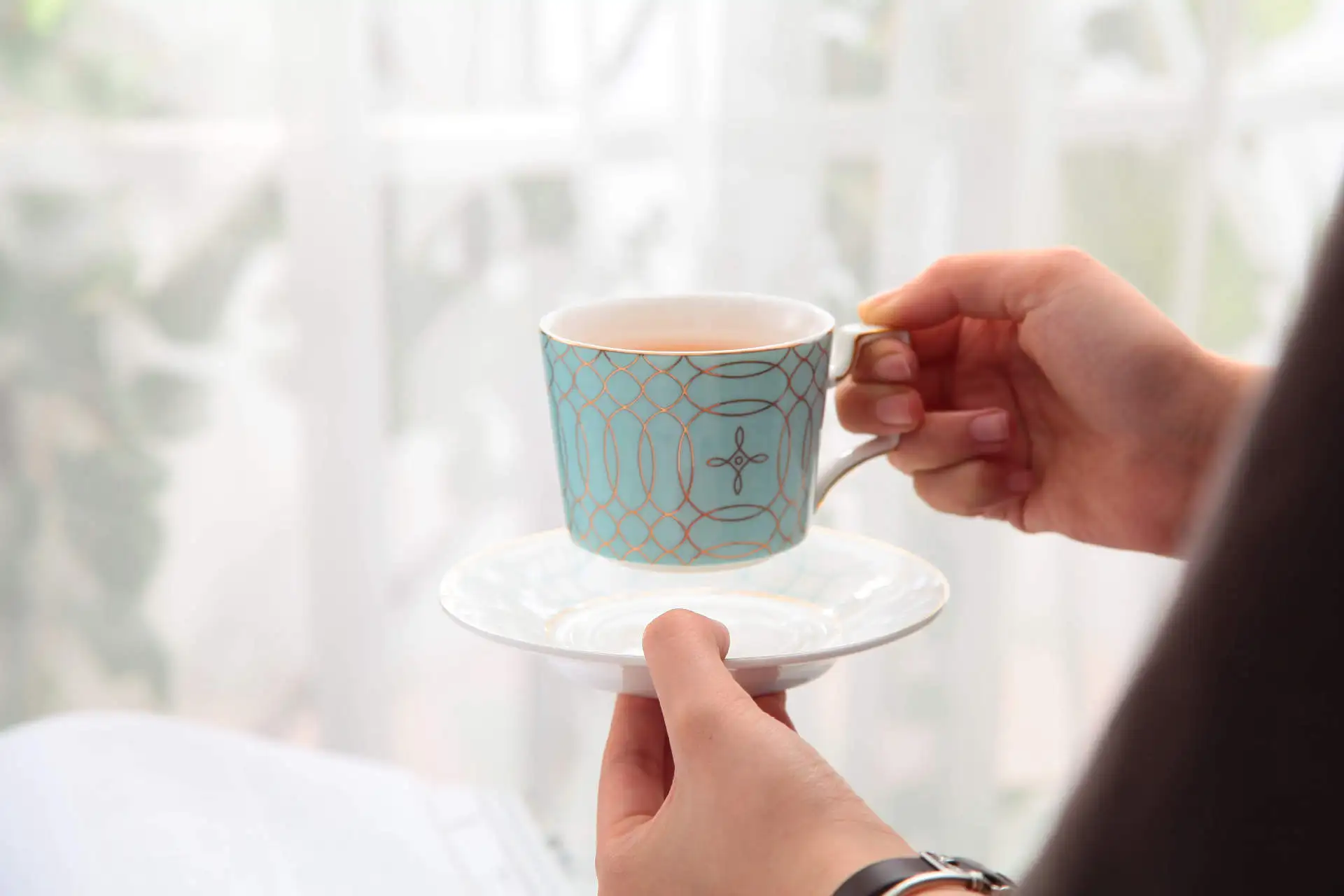 Wholesale New Bone China Coffee Set Hand Painting Porcelain Tea Set