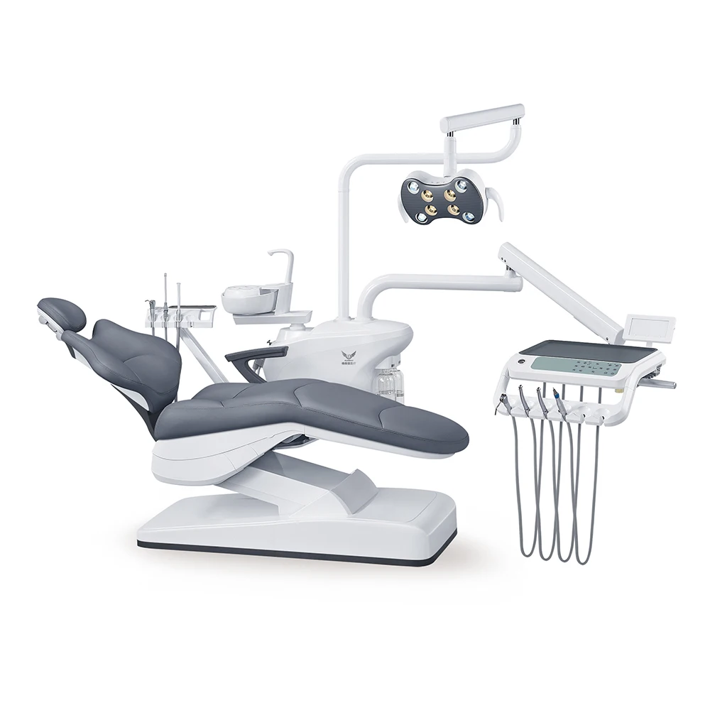 Foshan disinfection Dental unit Complete Dental chair famous solenoid valve nine memory function.