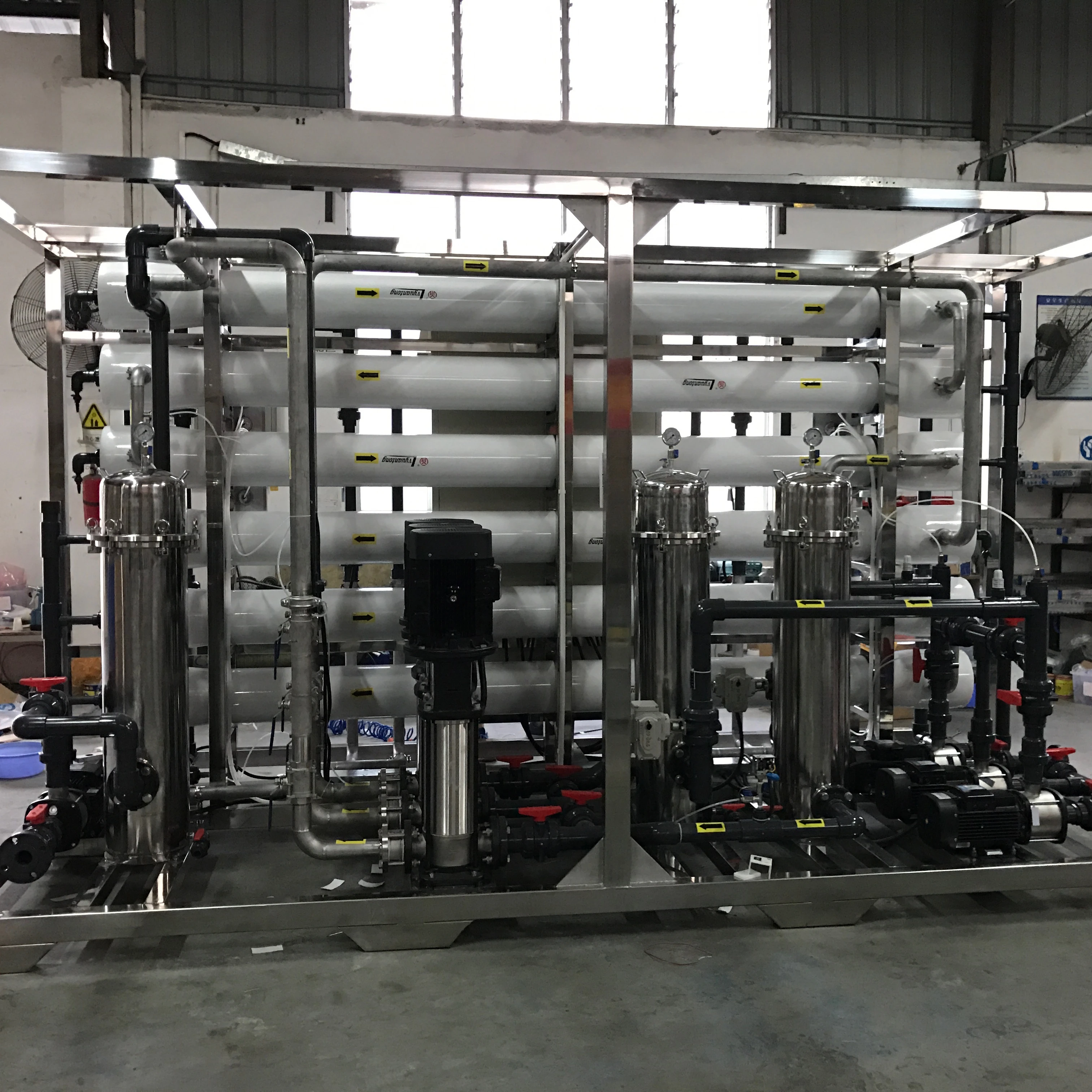 8000lph pure water ro treatment system filtration equipment factory use reverse osmosis