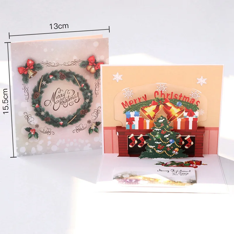 Creative 3D Christmas Tree Greeting Card for Invitations and Birthday Celebrations Student Christmas Event Gift