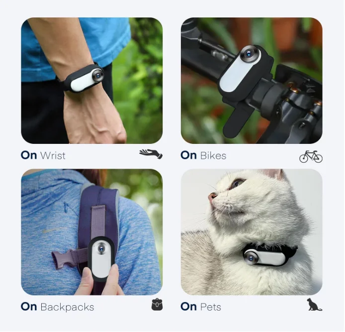 Kingtale Pet Supplies Custom Dog Accessories Mini Body Cam Indoor Outdoor Wireless Cat Collar Camera