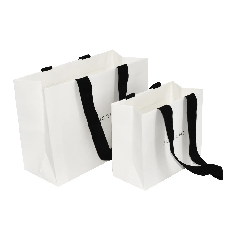 Hot Sell Custom Logo Printed Shopping Packaging Paper Bag With Handle