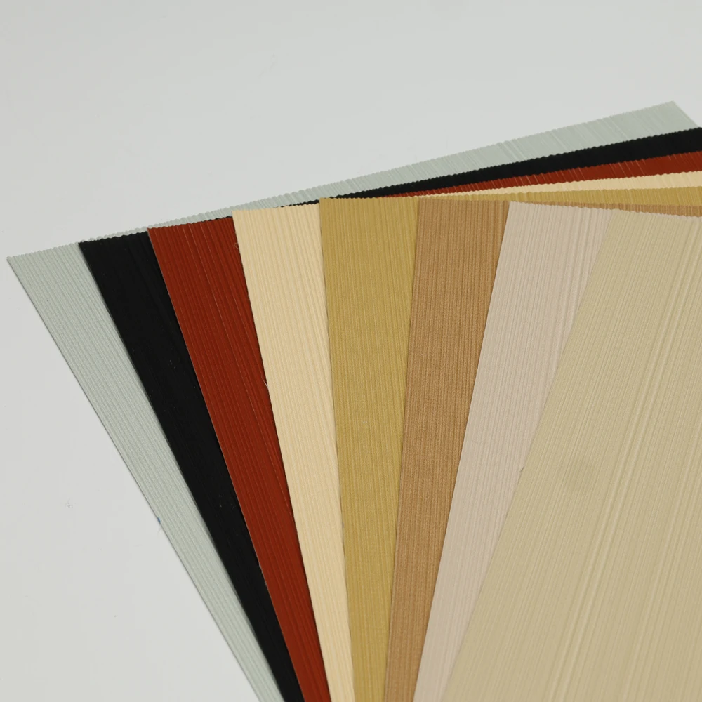 Hot New Product Eco-friendly PVC Vinyl Wallpaper Rolls Wholesale Various Colors Vertical Texture Matte Wall Paper Leisure