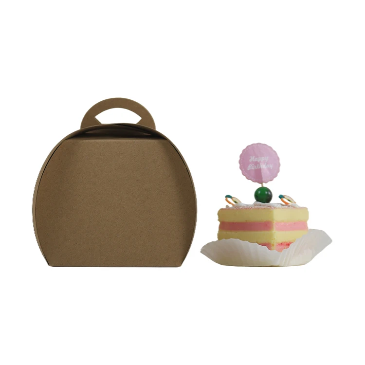 Kraft Paper Guaranteed Custom wholesale cardboard freezer boxes for Paper cakes Box Korean Takeaway Slice