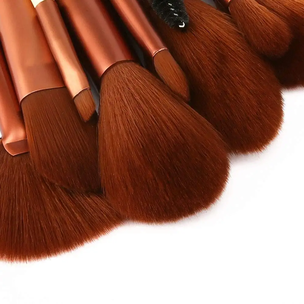 10Pcs Make Up Brush Kit  Kabuki Powder Foundation Contour Blush Concealer Eye Shadow Blending Liner Makeup Brush Set