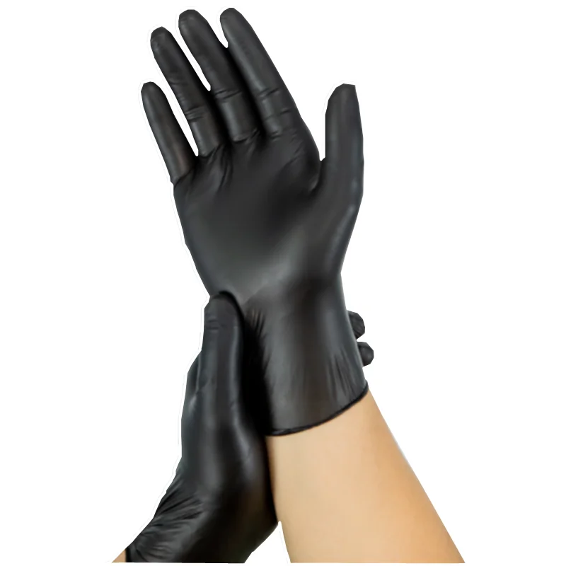Good Quality Black Disposable Nitrile Latex Vinyl Gloves for Household Cleaning