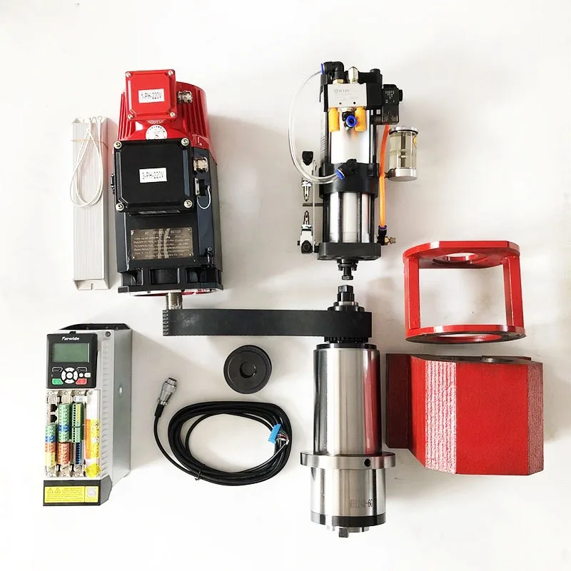 CNC Machine Center Belt spindle Automatic Tool Change Set BT30 6000rpm 90mm Milling spindle