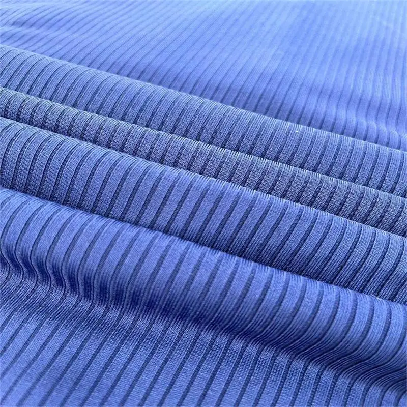 best price DTY 4*2 rib  95% polyester 5% spandex for garments
