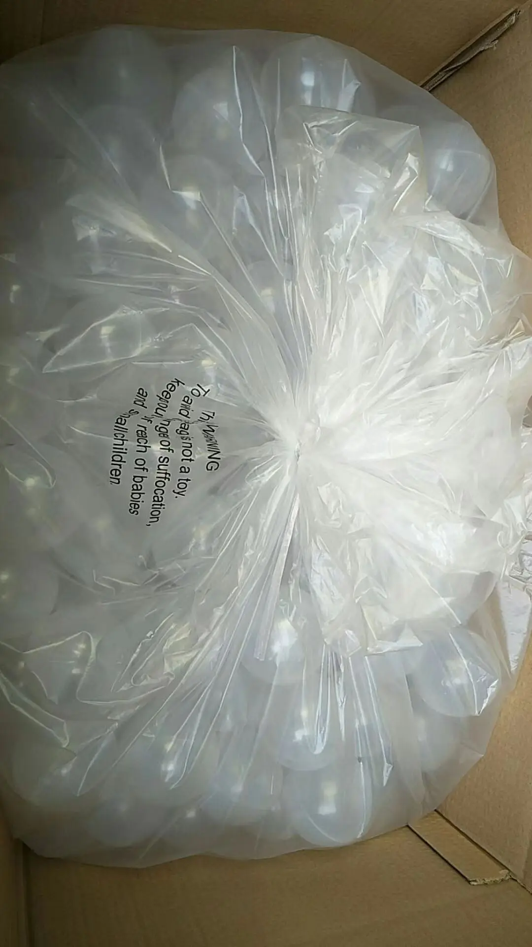 China OEM Factory Wholesale Plastic Transparent Clear Color Million Children Play Pool & Pit Ocean Balls