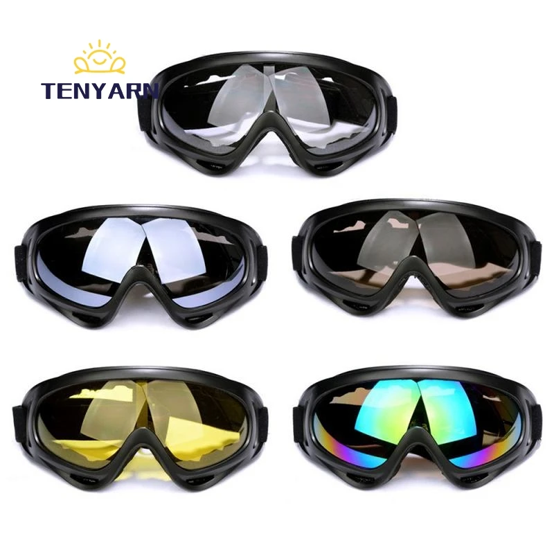 2022 New Windproof Outdoor Bike PC Lens Large Frame Glasses Skiing Eyewear Snowboarding Protective Cycling Sunglasses