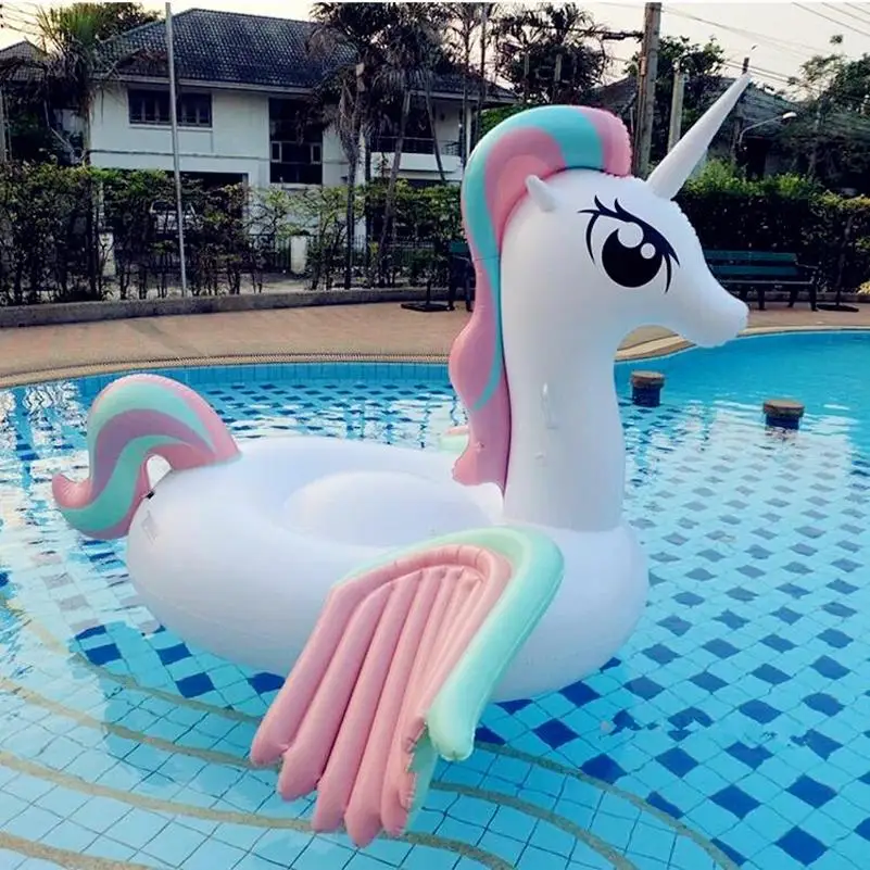 Custom Inflatable Water Float Rider Big Unicorn Pool Float Inflatable Floating Water  Unicorn Toys