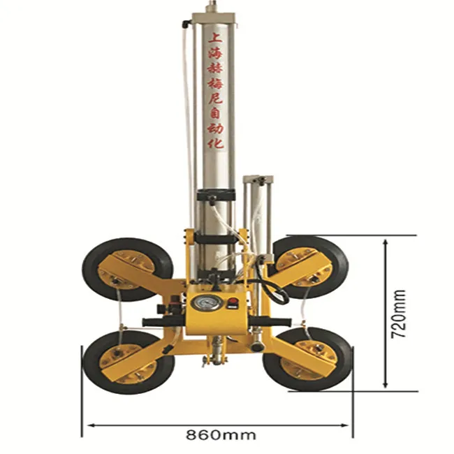 Pneumatic vacuum lifter with rotation and flip air