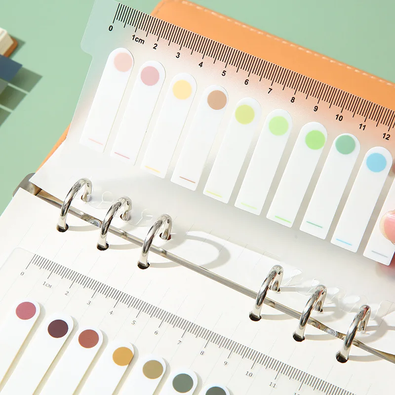 Different Colors Transparent PET Post Memo Pads Self-Adhesive Waterproof Stickers Tag Divider Flag Notes Index Card Note Pad