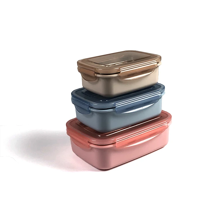 350ml food grade stainless steel bento box kids leakproof lunchbox