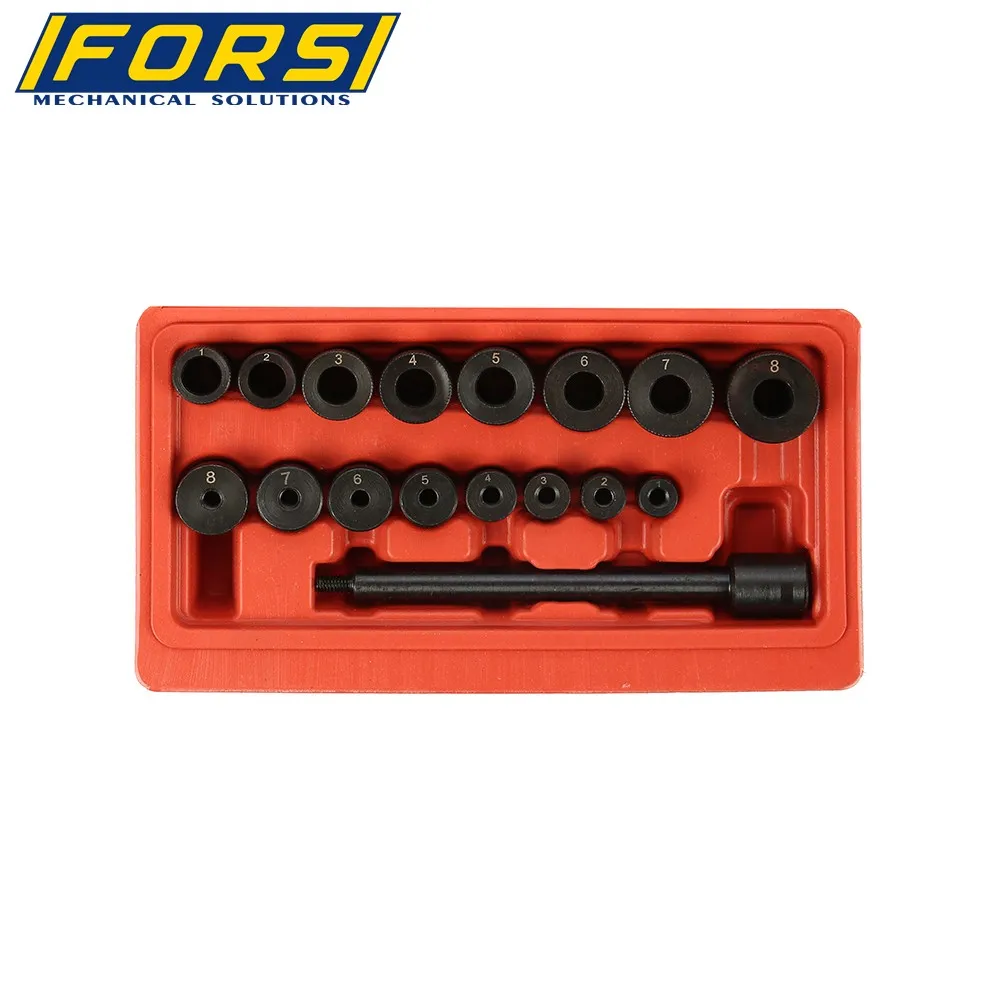 FORS 17pcs Car Wheel Bearing Removal Tool Kit Clutch Alignment Tool Set for Auto Repair Tools