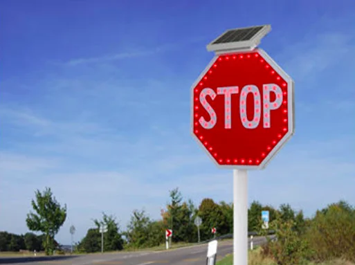 24' or 30' size traffic led road warning sign led stop sign