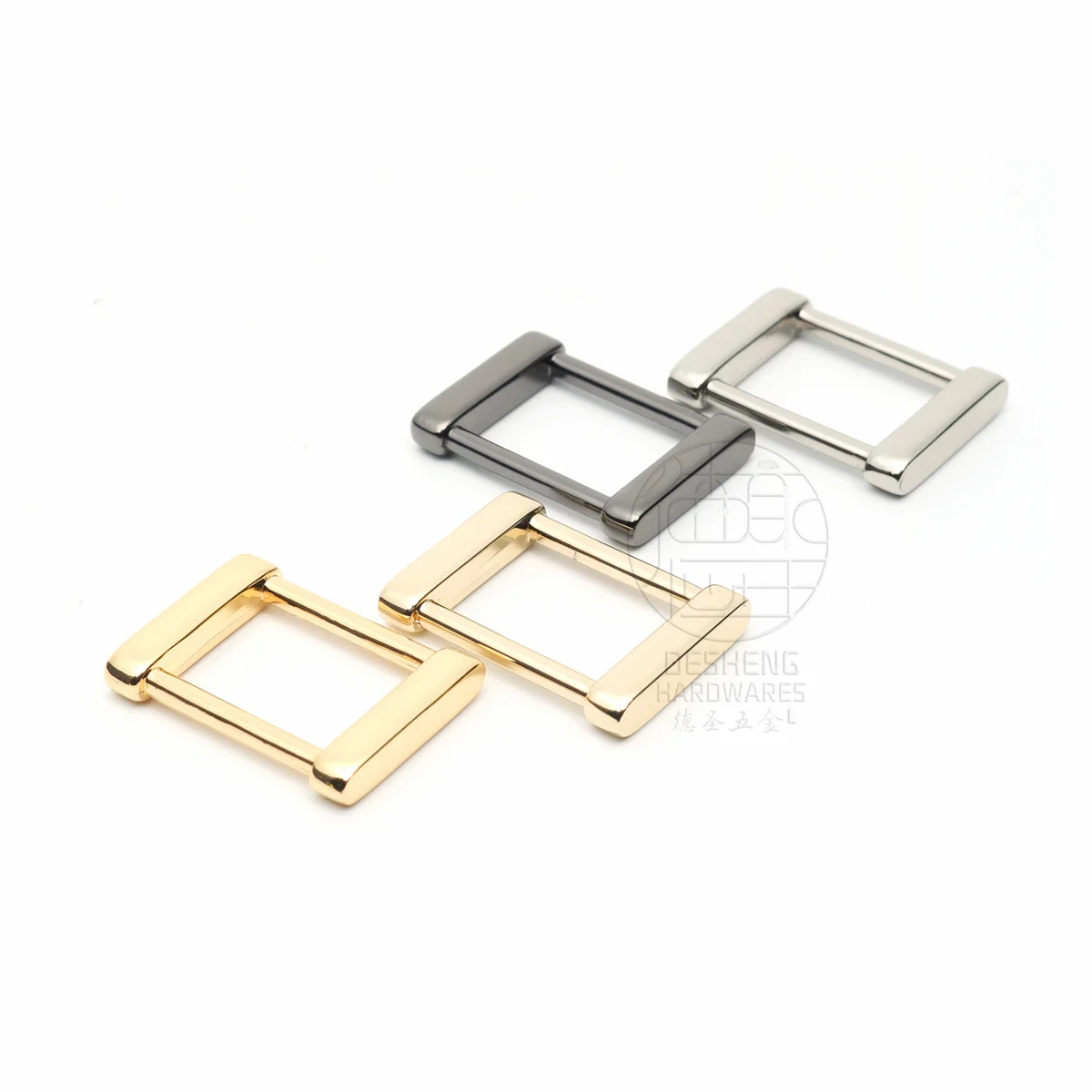 Handbag Accessories Metal Square Buckle Ring For Women Bag Strap 19mm Clothes Connector Buckle Ring