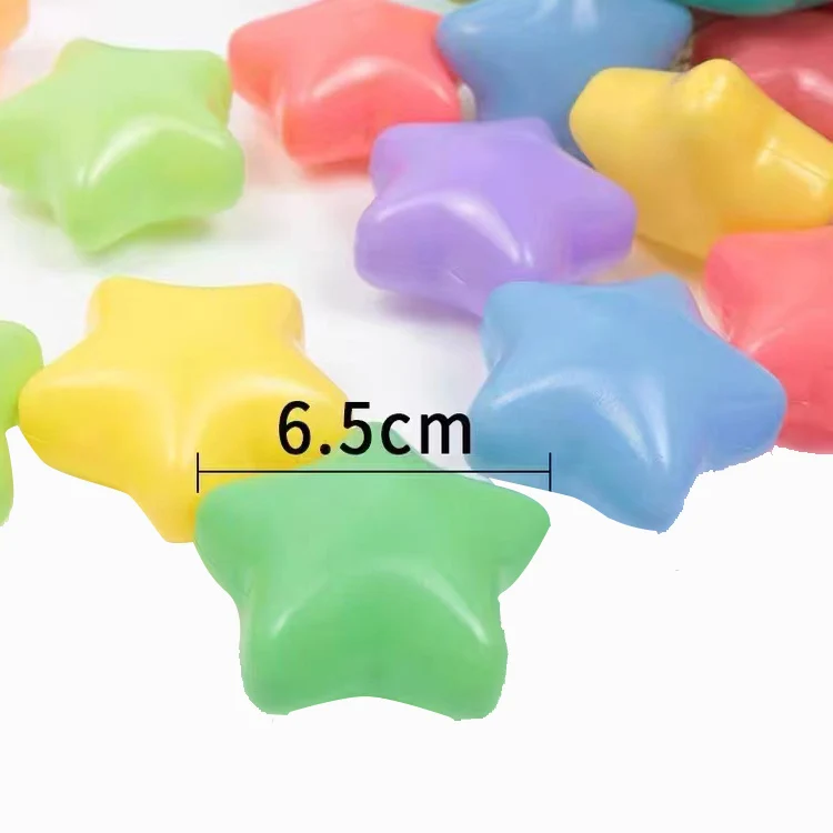 Wholesale Plastic Pit star shape Ball Plastic Pool Balls For Kid Commercial Sports Kids Baby Indoor Pool Toy heart shape Balls