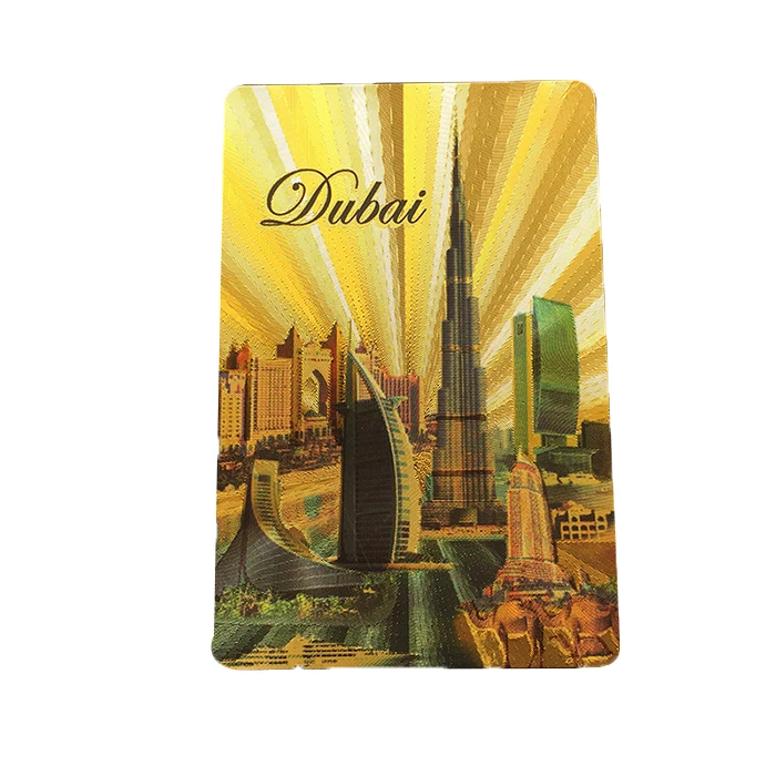 
GS-18061 Dubai Gold Plated Playing Cards Custom PET Playing Cards 