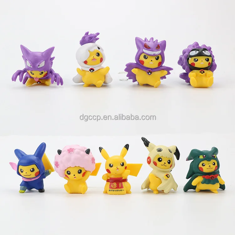 20 комплектов фигурки Pika-chu PokettoMonsuta Аниме Фигурки игрушки для Gashapon 75/100/120 мм