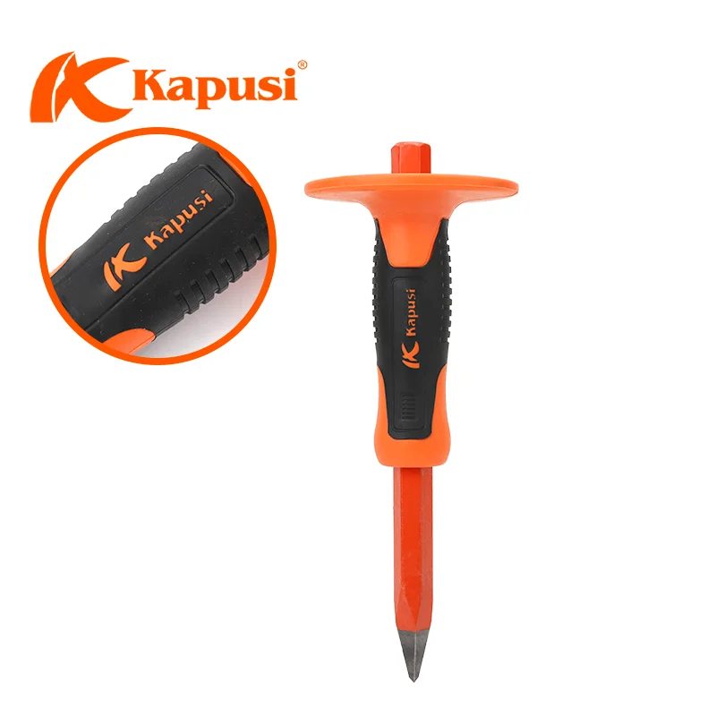 KAPUSI K-9643 Профессиональные ручные инструменты для резьбы по камню стальными и пластиковыми ручками дереву бетону