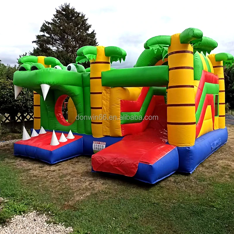 Top Quality Inflatable Bounce Trampoline Kids Play Castle Jumping Bouncy House Inflatable Trampoline With Air Blower