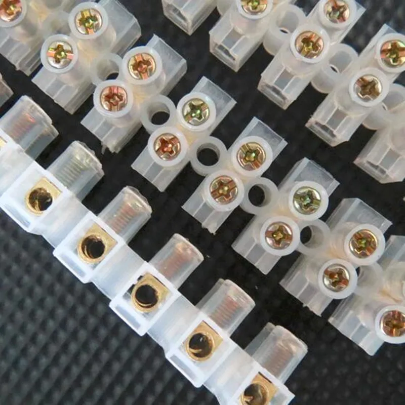 Cable Wire Connector 2/3 Positions Barrier Strip Block Terminal Plastic Electrical Connector Terminal Screw Terminal Block