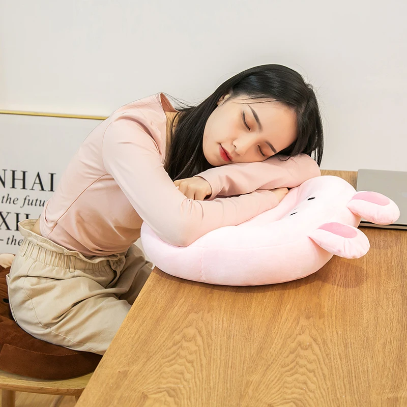 Lovely Kawaii Plush Toy Bear/Rabbit/Cat Stuffed Animal Plush Cushion Pillow Sofa Cushion for Home Office