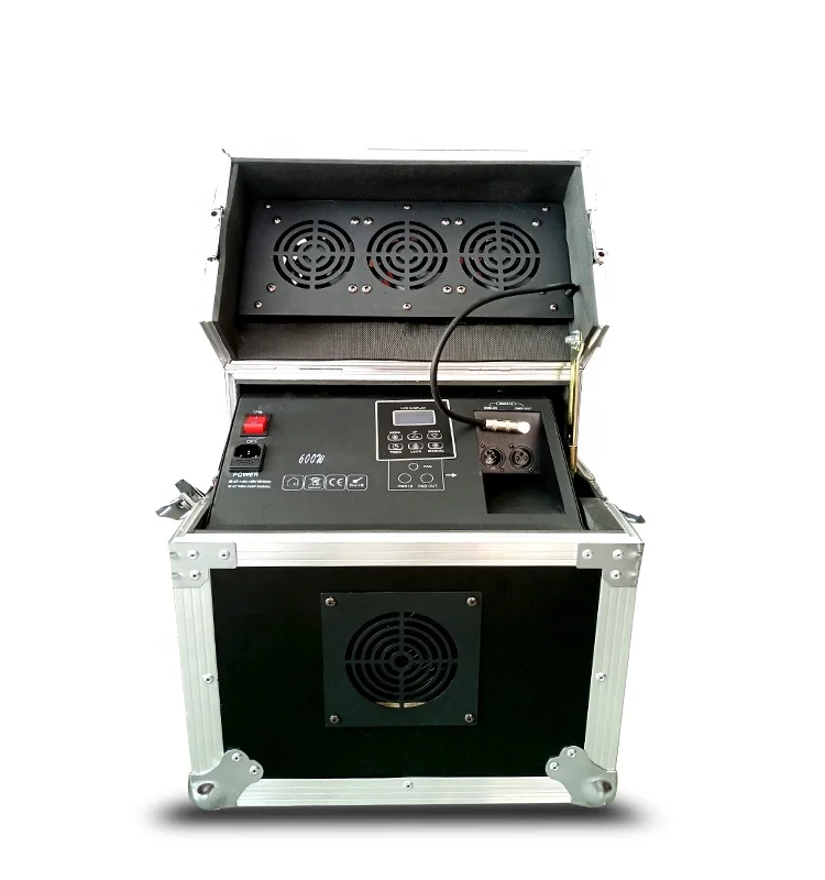 Stage Equipment Double Pipes Fog Machine 600W DMX Hazer Smoke Dual Haze Fog Machine For Bar