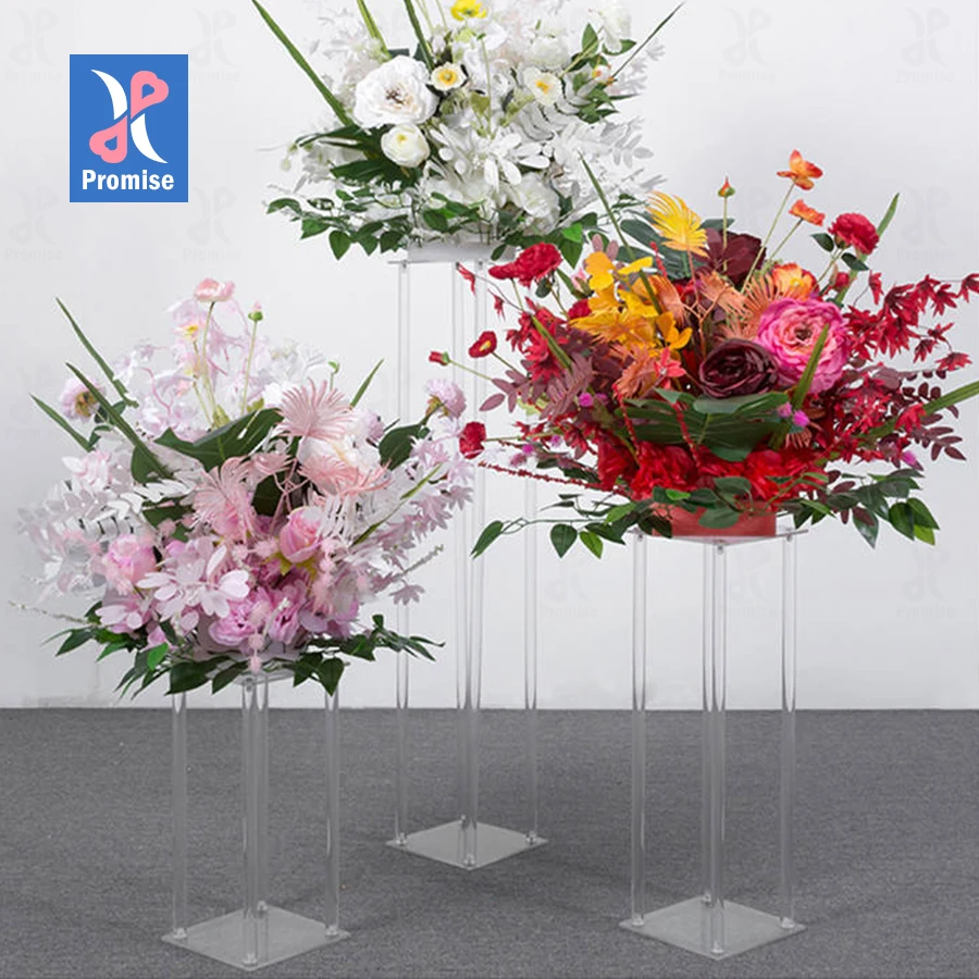 Прозрачная акриловая рамка под заказ, украшение для свадебной дороги, Цветочная стойка, центральный стол для мероприятия