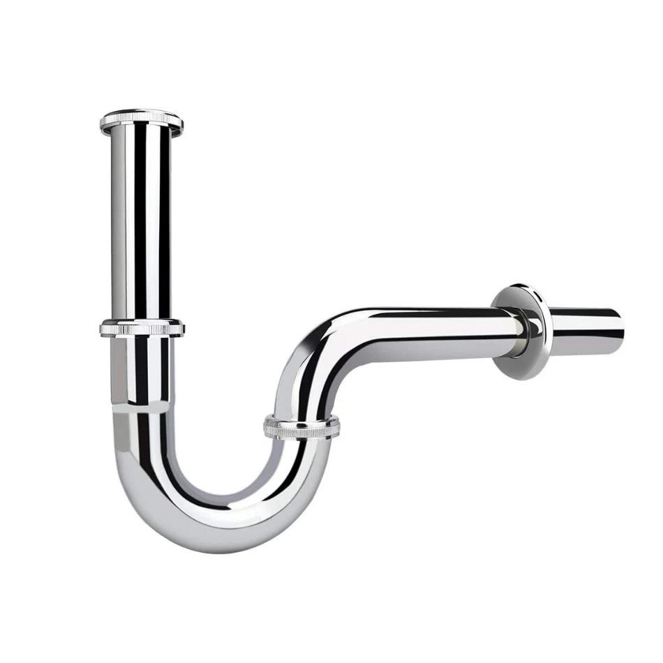 Bathroom Basin Stainless steel P trap, siphon fitting trap drain kit waste p-trap