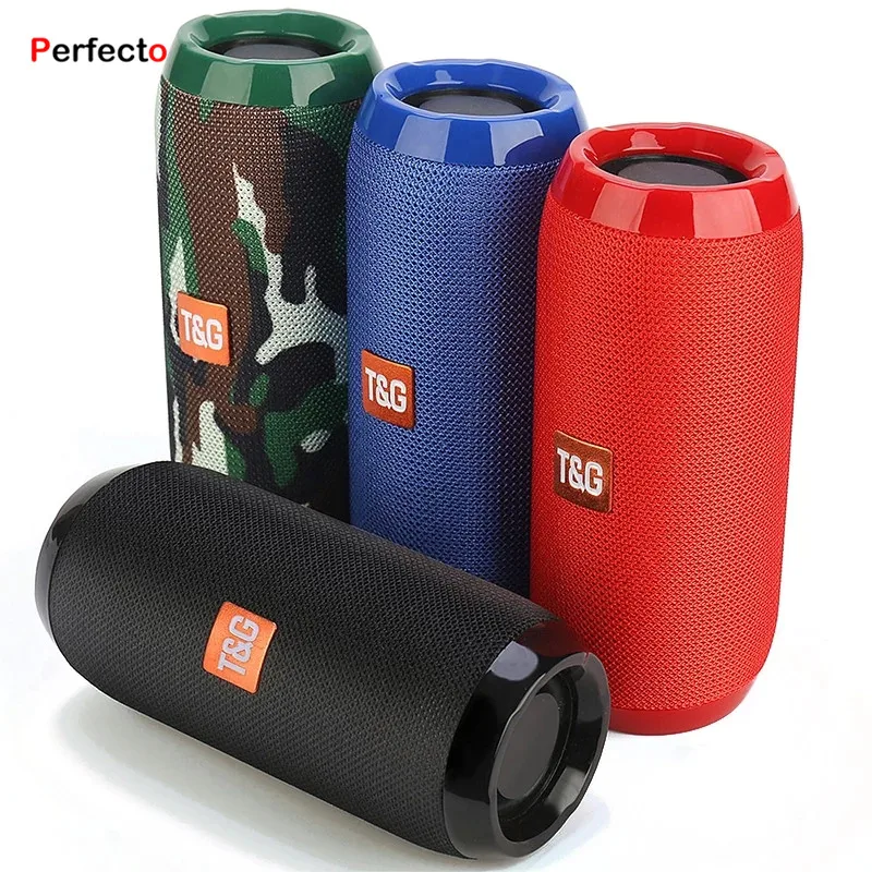 Hot selling Waterproof Speaker for TG117 Wireless Speaker FM TF Outdoor Subwoofer Loudspeaker