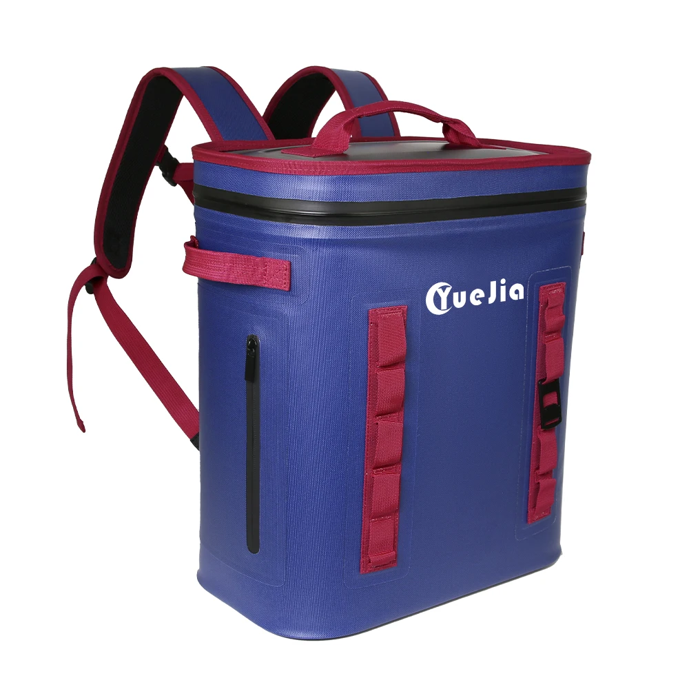 YueJia  Practical gifts 3 Layer Insulation Welded Seams Hopper Backflip Cooler Backpack for camping Waterproof Food soft cooler
