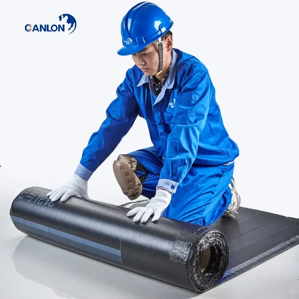 Bitumen Self Adhesive Waterproofing Membrane Cross-laminated MBA-CL Bitumen Waterproof Membrane Roofing Underlayment